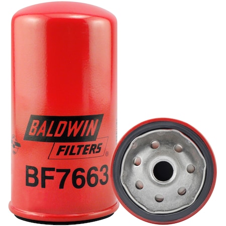 Baldwin Filters Fuel Filter, 5-27/32 x 3-1/32 x 5-27/32In BF7663